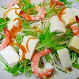 海老と豆腐大根の柚子風味サラダ